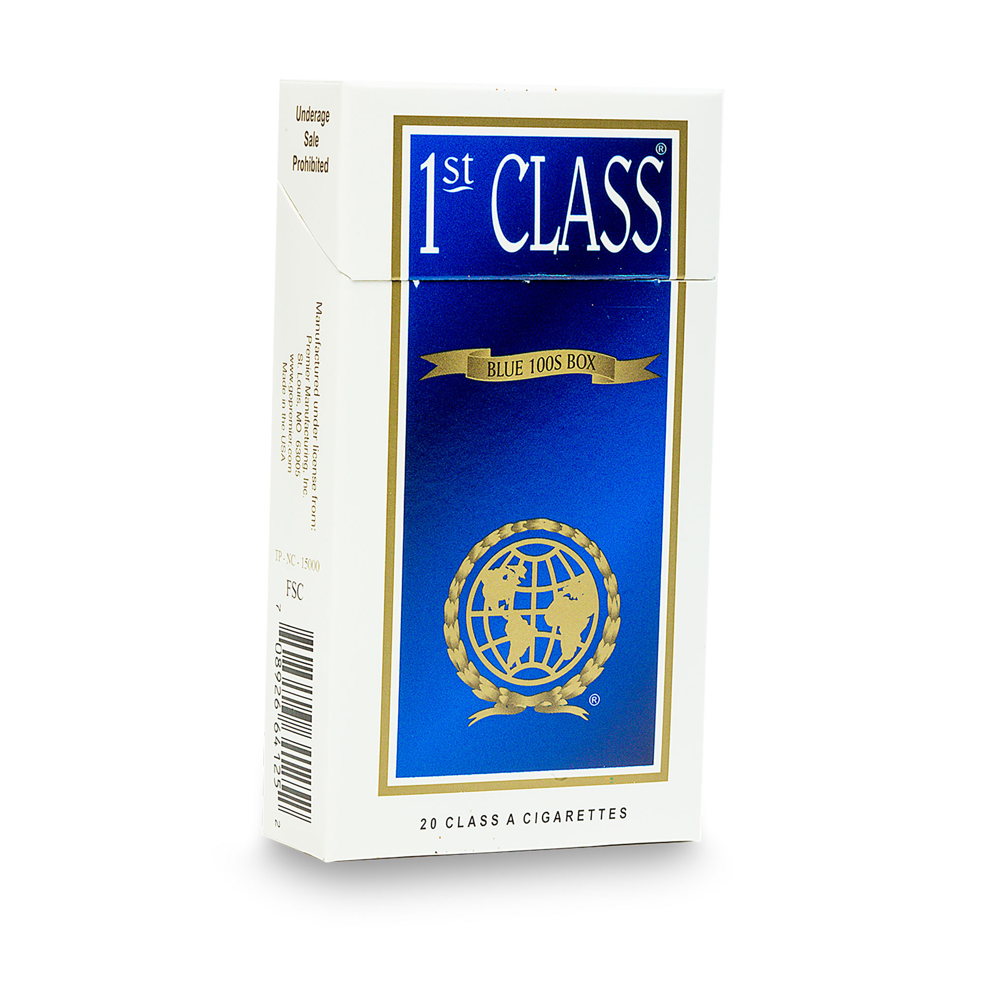 First Class Blue 100 Box Wildhorse Distributing